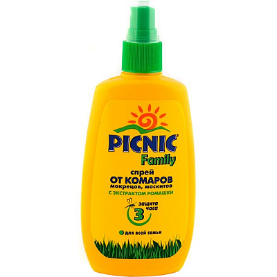 Спрей Picnic Family проти комарів 120 мл